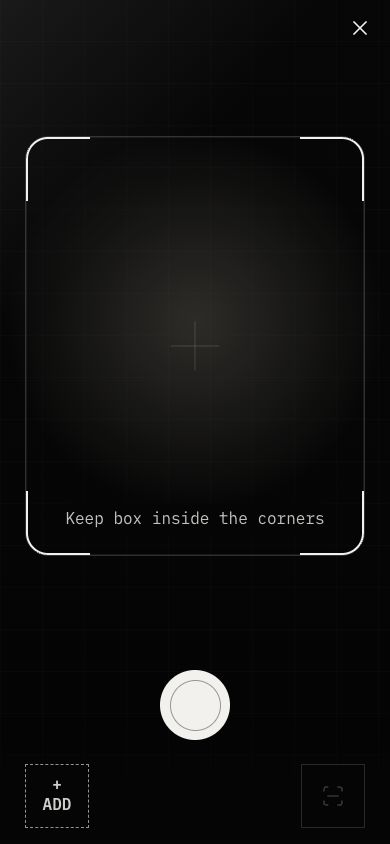 Photo capture opened directly from the AI Cube request